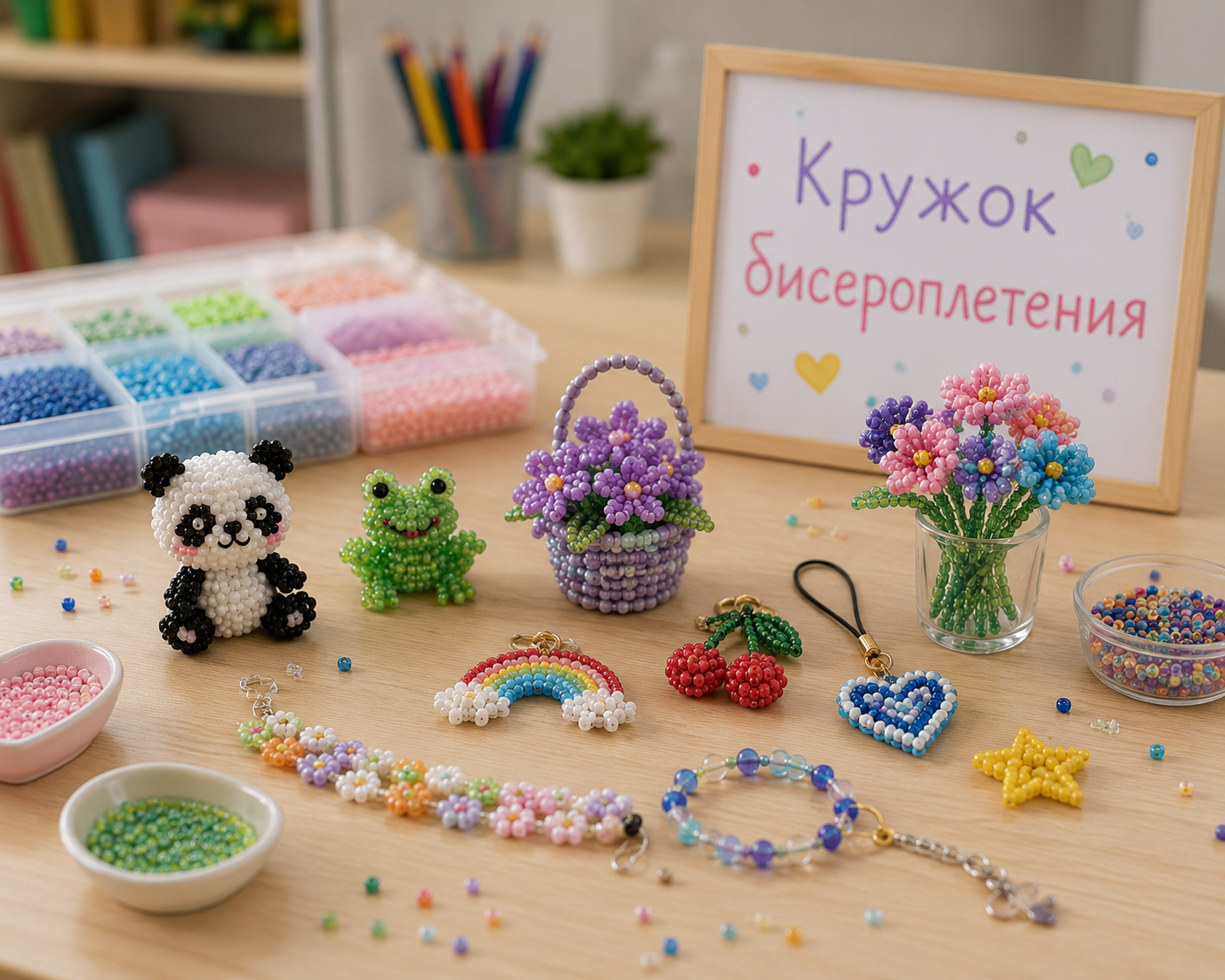 Кружок бисера и смолы для детей